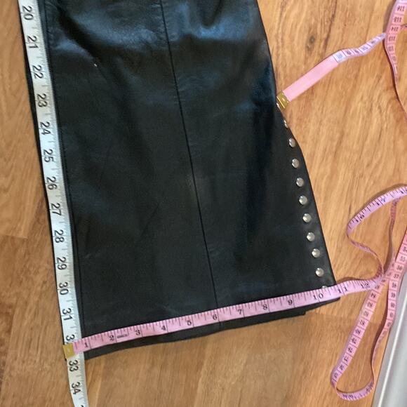 Maxima Wilson’s Leather Studded Leather Jacket & Bootcut Pants EUC Sz 10/M - Picture 15 of 16